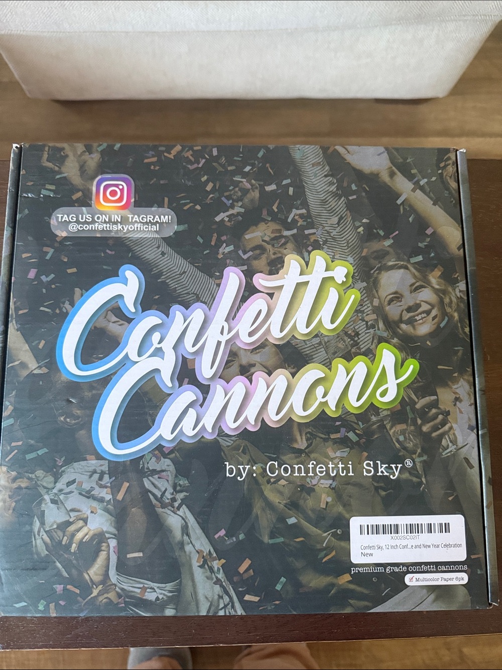 Confetti Cannons Multicolor Paper 6pk